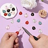 20Pcs 5 Colors Alloy Enamel Pendants ENAM-YW0005-67-5
