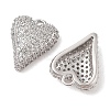 Brass Micro Pave Clear Cubic Zirconia Pendants KK-S388-01P-02-2