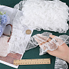 10M Polyester Pleated Lace Trim Ribbon DIY-GF0009-03C-3