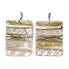 Natural Freshwater Shell Big Pendants SSHEL-B003-05P-02-1