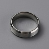 Matte Style 304 Stainless Steel Wide Band Finger Rings for Women Men RJEW-WH0009-14C-P-2