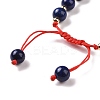 Natural Lapis Lazuli(Dyed) Braided Bead Bracelets for Women Men BJEW-JB08930-01-6
