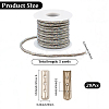 5 Yards Rhinestone Synthetic Rubber Cords OCOR-SP0001-33B-2