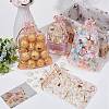 80Pcs 2 Styles Heart Printed Organza Bags OP-BBC0001-04C-4