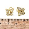 Brass Micro Pave Cubic Zirconia Pendants KK-C092-22D-G-3