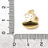 Brass Enamel Charms KK-A268-11G-03-3