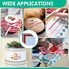 20Pcs 10 Colors Square Cross Stitch Fabric Sheets DIY-BC0015-39-5