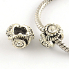 Alloy Rhinestone European Beads MPDL-R036-10M-1