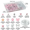 210Pcs 13 Styles Acrylic Beads with 1 Roll Strong Stretchy Beading Elastic Thread OACR-FS0001-57-3