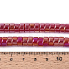 AB Color Plated Opaque Glass Beads Strands LS-GLAA-T026-4x8mm-P03-4