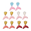 10Pcs 5 Colors Gradient Color Resin Pendants CRES-YW0001-21-1