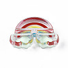 Transparent Acrylic Enamel Beads OACR-N130-026-01-2