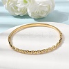 304 Stainless Steel Rhinestone Hinged Bangles for Women BJEW-B168-03B-G-2
