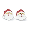Christmas Themed Alloy Enamel Brooches JEWB-A001-08-1