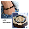 2 Strands 2 Colors Electroplate Non-magnetic Synthetic Hematite Beads Spacers Strands G-TA0001-28-9