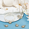 5Pcs Rack Plating Brass Micro Pave Cubic Zirconia Pendants KK-BBC0009-01-4