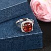 925 Sterling Silver Pave Cubic Zirconia Finger Rings RJEW-C138-01A-01-2