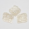 Natural Mother of Pearl Shell Flower Pendants SSHEL-L002-01-2