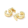 Brass Slide Charms KK-L253-15G-05-2