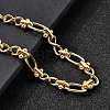 304 Stainless Steel Oval & Infinity Link Chain Bracelets for Women BJEW-K226-14A-G-3