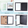 2 Sets 2 Colors Rectangle Wood Photo Frames with Hanging Hook DIY-GA0005-70-3