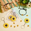 Zinc Alloy Enamel Connector Charms and Iron Resin Keychain DIY-PH0008-31-3