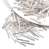 Electroplate Glass Bugle Beads SEED-S043-02B-02-1