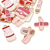 14Pcs 7 Styles Medical Theme  Alloy Enamel Pendants ENAM-FP0003-07-2