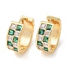 Brass Micro Pave Cubic Zirconia Hoop Earrings EJEW-H152-01B-G-4