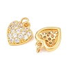 Brass Micro Pave Cubic Zirconia Pendants KK-F927-12E-G-2