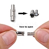 Tarnish Resistant Smooth 304 Stainless Steel Locking Tube Magnetic Clasps LS-STAS-H019-5-3