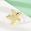 Ocean Theme Brass Cuff Rings RJEW-C135-01G-14-3