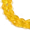 Transparent Glass Beads Strands EGLA-N013-T10mm-D04-3