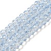 Transparent Baking Paint Glass Beads X1-DGLA-A034-T6mm-D13-1