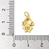 Brass Micro Pave Cubic Zirconia Pendants KK-U053-01G-01-3