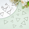 DIY 304 Stainless Steel Triangle Dangle Earrings Making Kit DIY-DR0001-40-5