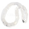 Natural Quartz Crystal Hexagon Prism Graduated Beaded Necklaces for Women Men NJEW-K388-03A-1