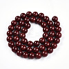 Baking Paint Pearlized Glass Pearl Bead Strands HY-N002-8mm-D01-3