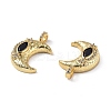 Brass Micro Pave Cubic Zirconia Pendants KK-E068-VF324-3