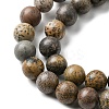Natural Dendritic Jasper Beads Strands G-E598-01-3