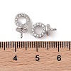 Brass with Cubic Zirconia Peg Bails LS-KK-B087-13B-P-3