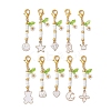 Alloy Enamel Pendant Decorations HJEW-MZ00087-1