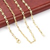 Brass Oval Link Chains Necklace for Women X-NJEW-P265-25G-4