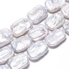 Natural Baroque Pearl Keshi Pearl Beads Strands PEAR-S020-D07-01-2
