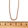 Brass Wheat Chains Necklaces for Women NJEW-D302-24RG-5