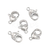 SHEGRACE Brass Micro Pave Clear Cubic Zirconia Lobster Claw Clasps XGRQ58424-754P-1
