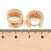304 Stainless Steel Micro Pave Clear Cubic Zirconia Hoop Earrings EJEW-G457-03G-5