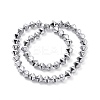 Electroplated Non-magnetic Synthetic Hematite Beads Strands G-G862-01A-2