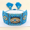 Friendship Eye Loom Pattern Seed Beads Bracelets for Women BJEW-Z013-15C-3