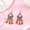 Alloy Glass Seed Beads Teardrop Chandelier Earrings EJEW-JE06509-01-1